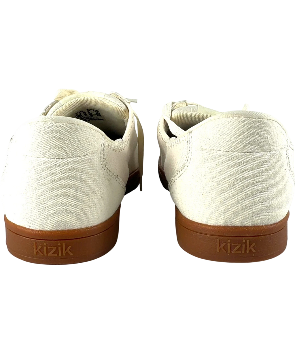 KIZIK Cream QC Irvine Hands-Free Canvas Trainers Pristine Gum, size UK 9 EU 42 👠 — back