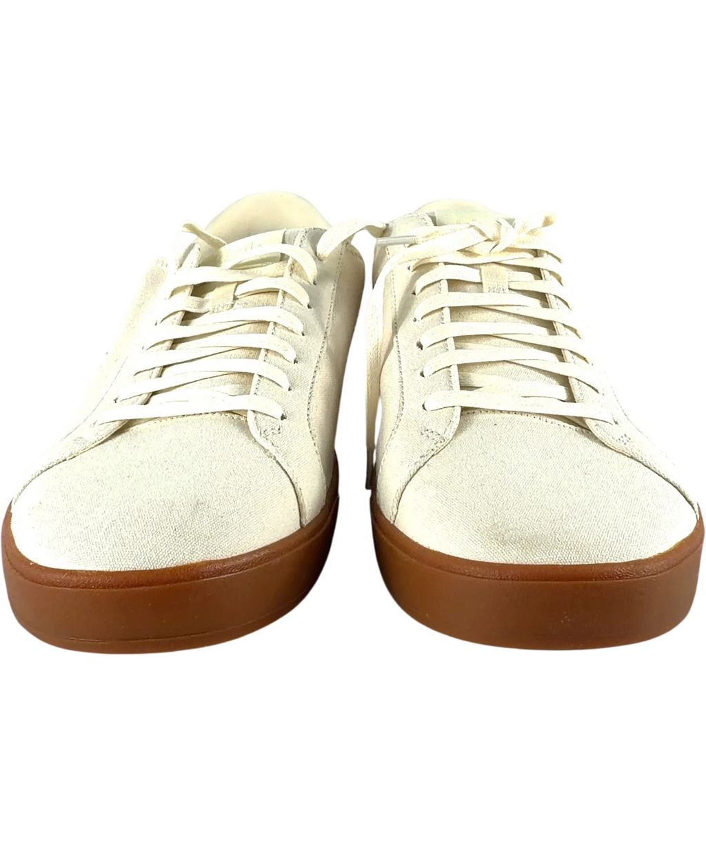 KIZIK Cream Qc Irvine Hands-free Canvas Trainers Pristine Gum UK 9 EU 42 — Front (both, face on)