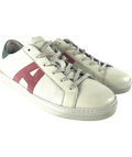 Air & Grace Cream QC Cru Signature White Pastel Leather Trainers, size UK 9 EU 42 👠 — front