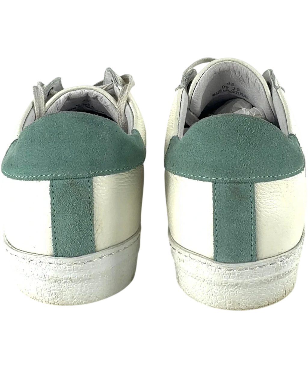 Air & Grace Cream QC Cru Signature White Pastel Leather Trainers, size UK 9 EU 42 👠 — back