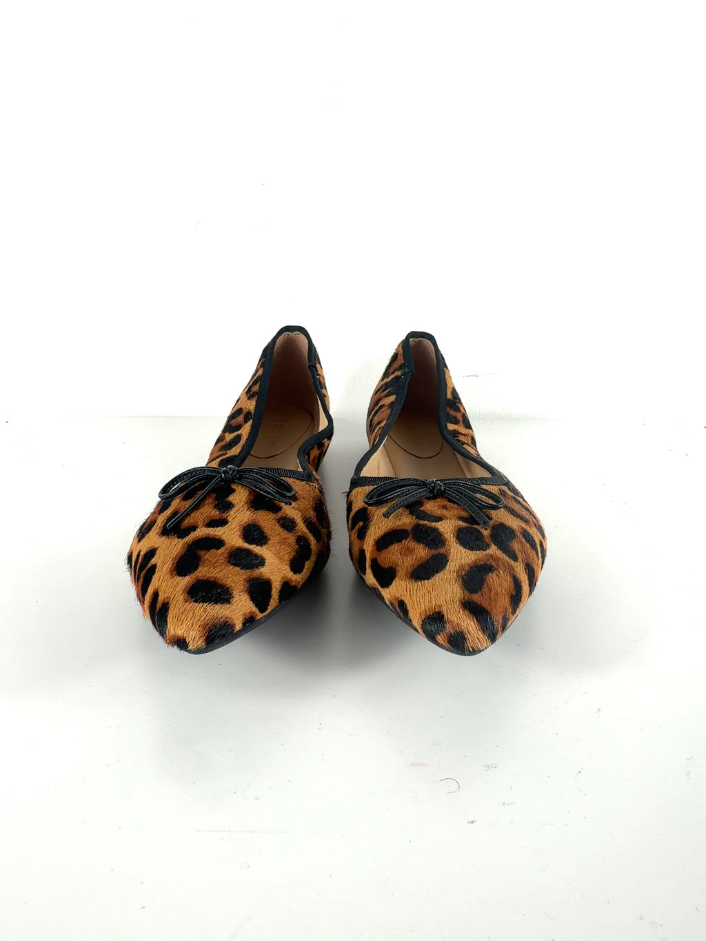 Boden Brown QC Point Flexi Sole Flats Classic Leopard, size UK 9 EU 42 👠 — detail