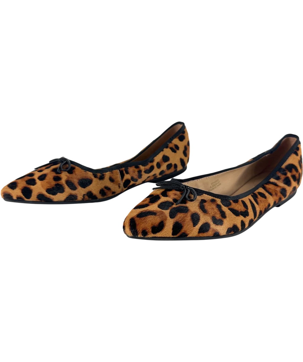 Boden Brown Point Flexi Sole Flats Classic Leopard UK 9 EU 42 — Side (both)