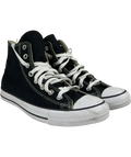 Converse Black Chuck Taylor All Star  High Top Trainers, size UK 8 EU 41 👠 — front