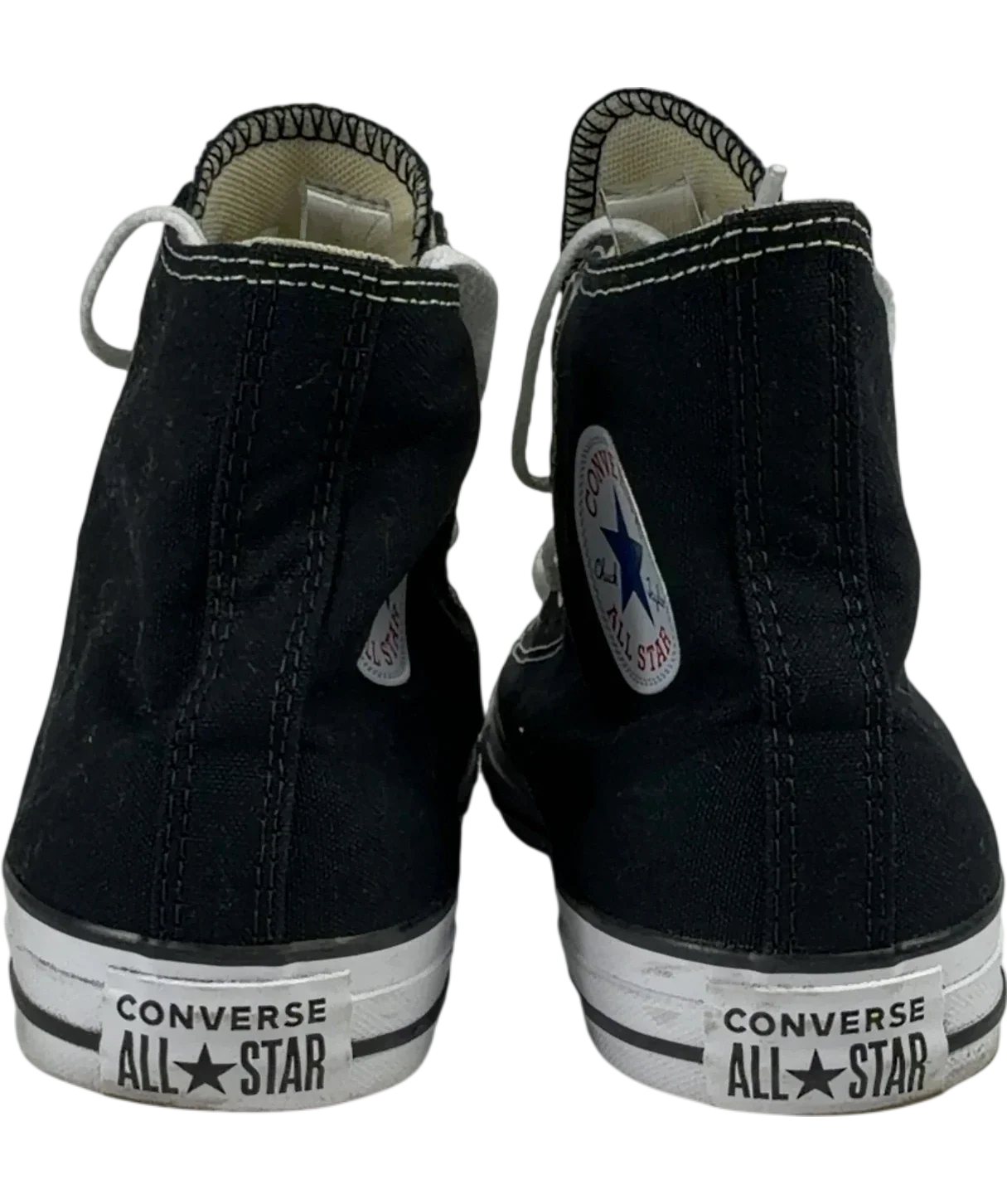 Converse Black Chuck Taylor All Star  High Top Trainers, size UK 8 EU 41 👠 — back