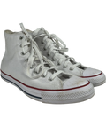 Converse White Chuck Taylor All Star White High Top Trainers, size UK 9 EU 43 👞 — front