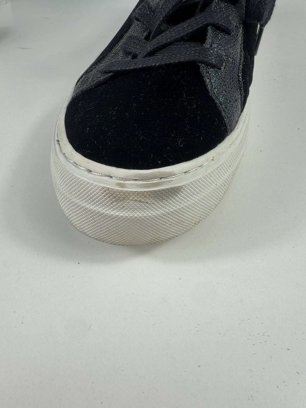 Air & Grace Black Black Velvet & Glitter Trainers, size UK 9 EU 43 👞 — additional view