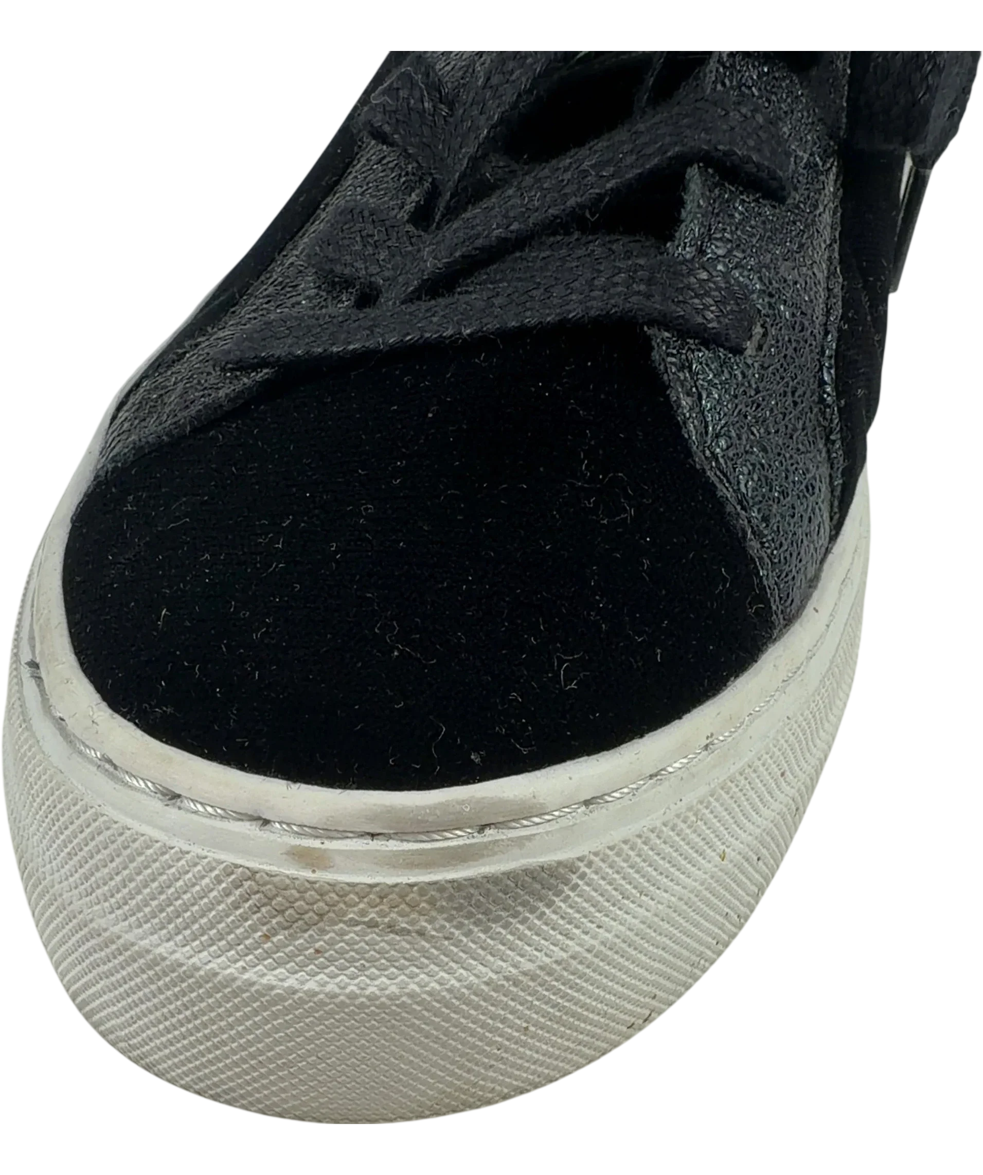 Air & Grace Black Velvet & Glitter Trainers UK 9 EU 43 — Extra shot