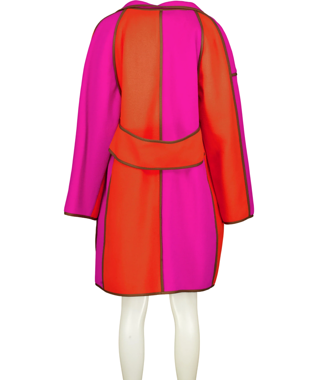 Beatrice von Tschow Multicoloured Space Coat, size UK XXXL — back