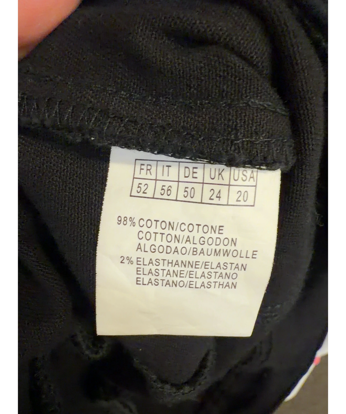 Lucy lou's boutique Black Monica New Curve Denim Jacket, size UK 24 — label