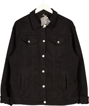 Lucy Lou's Boutique Monica New Curve Denim Jacket Black UK 24
