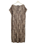 F&F Black Leopard Dress UK 22 — Front