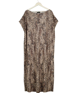 F&F Black Leopard Dress UK 22