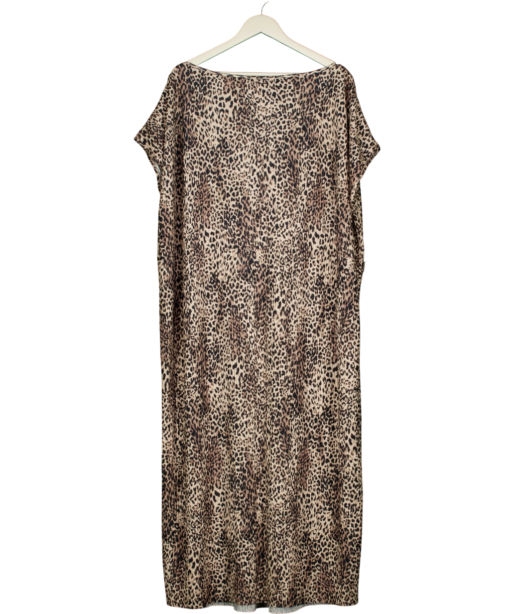 F&F Black Leopard Dress UK 22 — Back