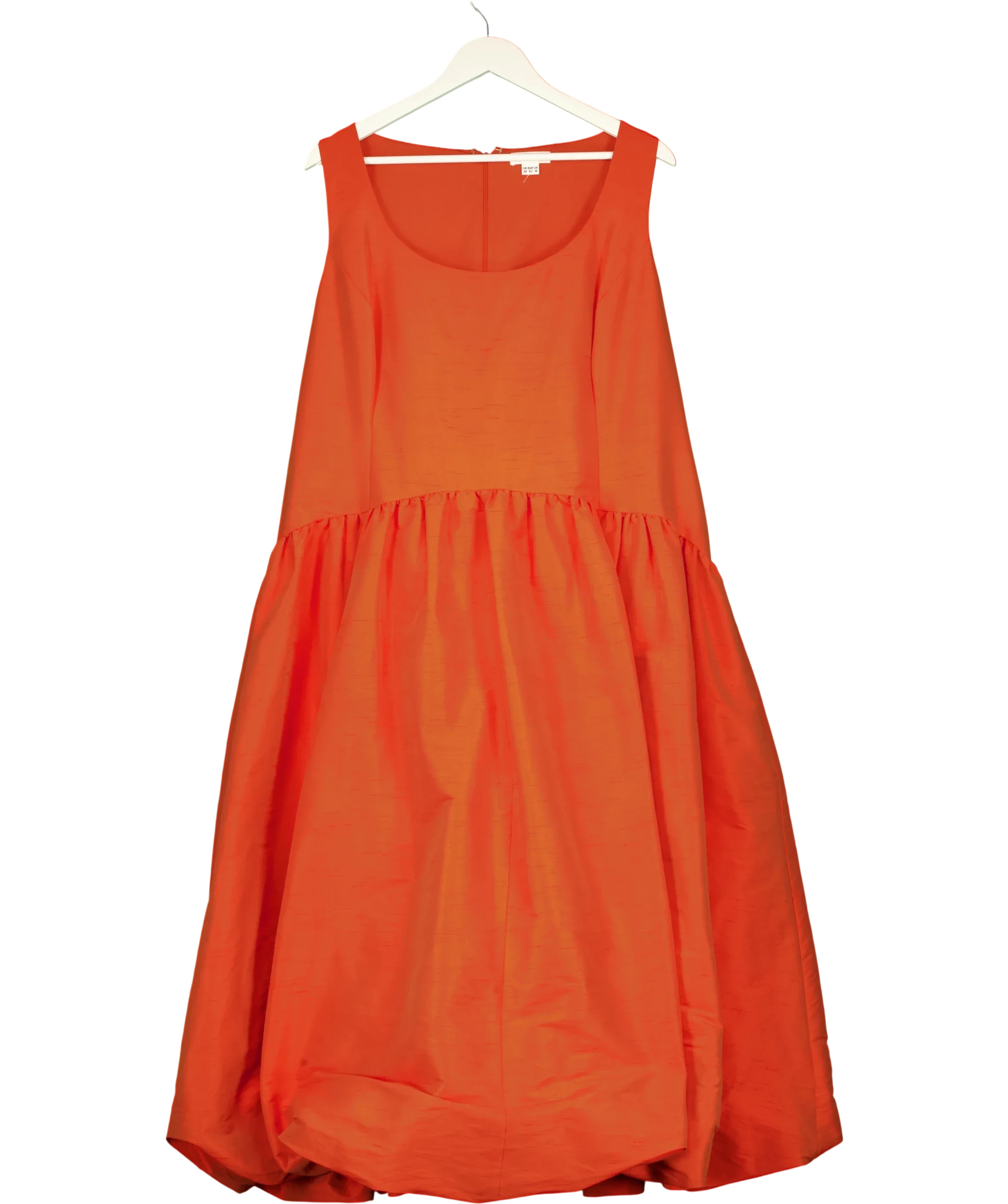 Monsoon Orange Mila Puff Sleeve Bow Jacket and Dress Set Orange, size UK 22 — care label