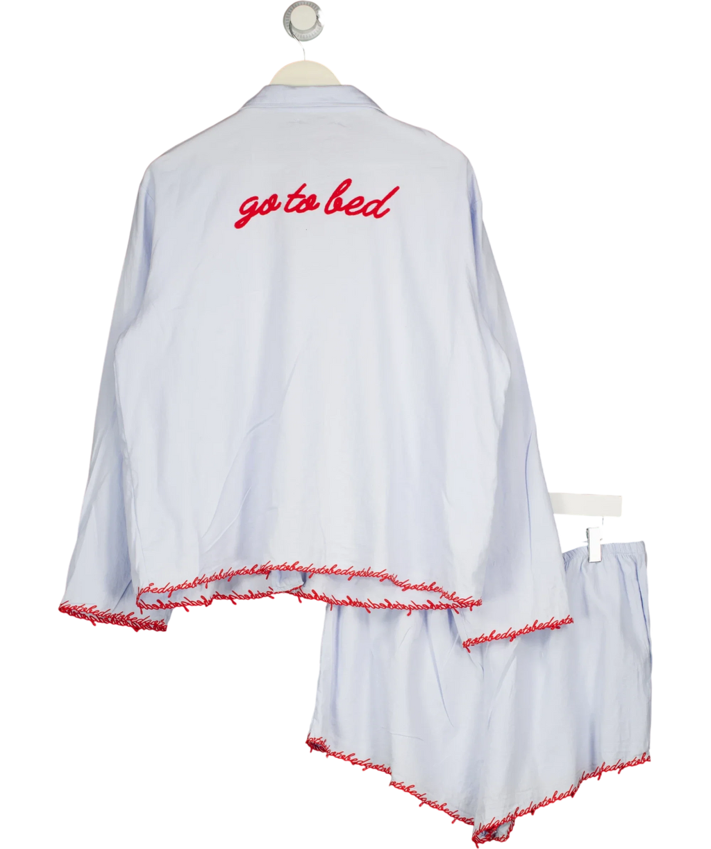 Treats Studio Blue Go To Bed Pyjamas Blue, size UK XL — back