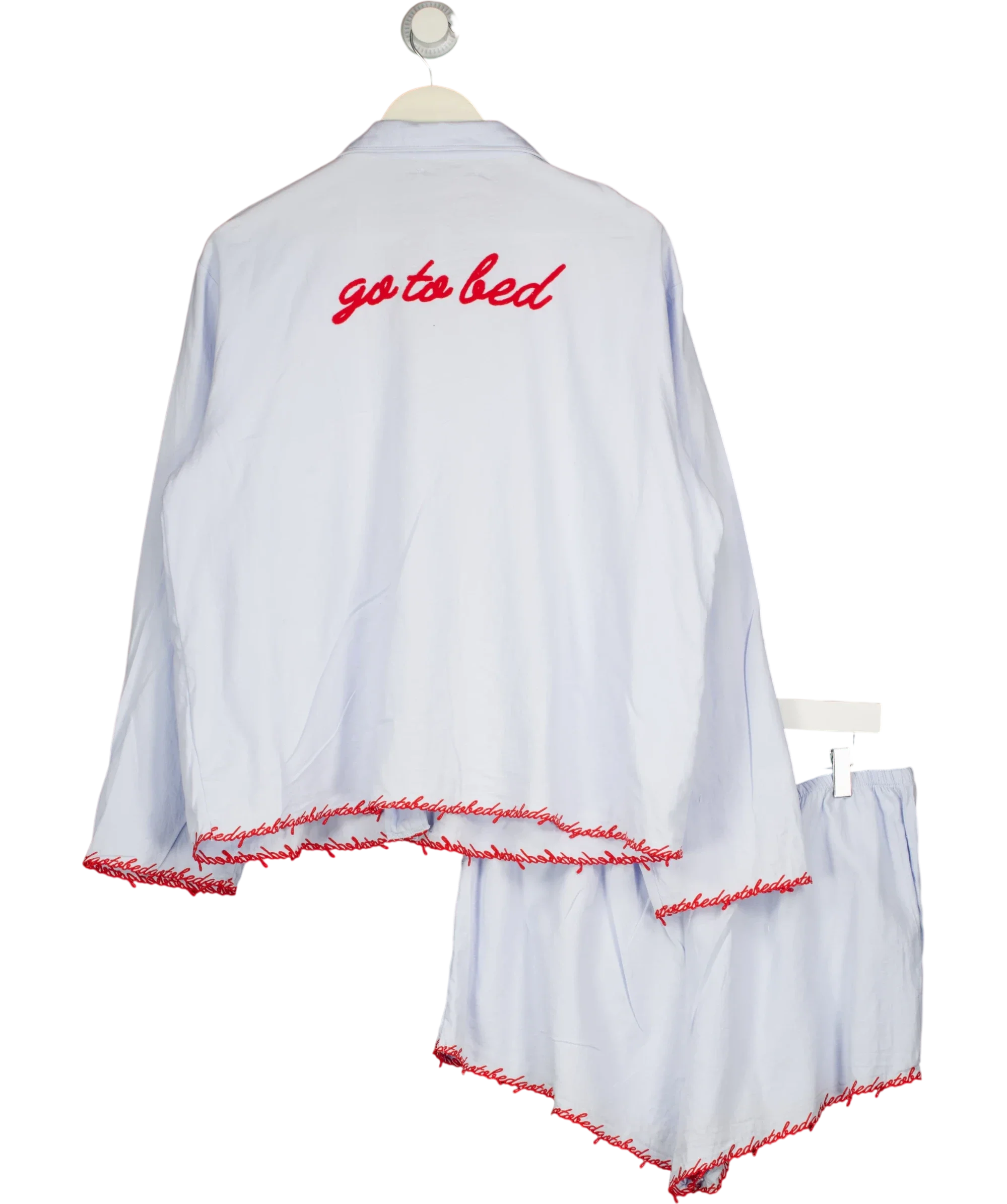 Treats Studio Blue Go To Bed Pyjamas Blue, size UK XL — back
