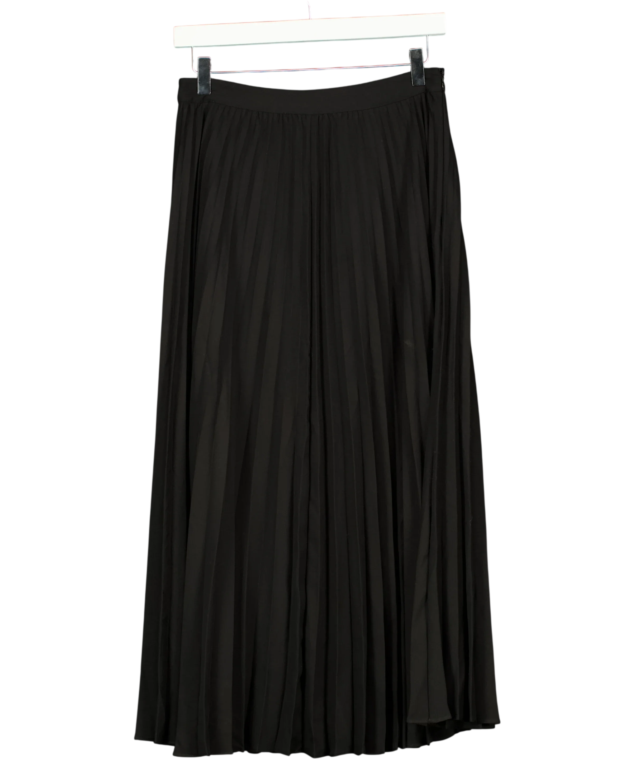 KAREN MILLEN Black Sunray Pleated Skirt UK 8