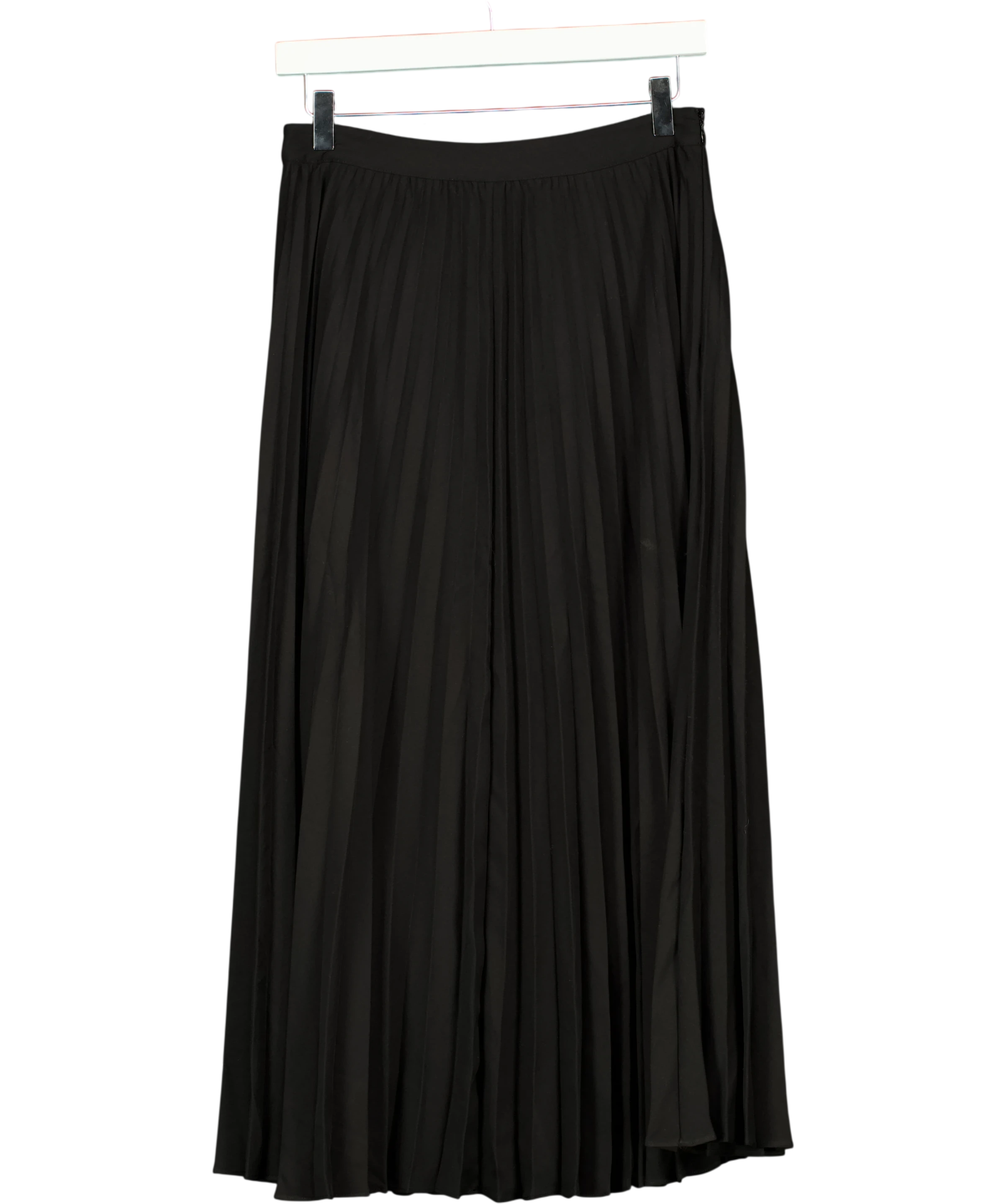 KAREN MILLEN Black Sunray Pleated Skirt UK 8