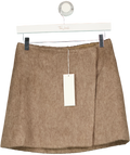 ARKET Wool-blend Mini Skirt Light Brown UK 8 — Front