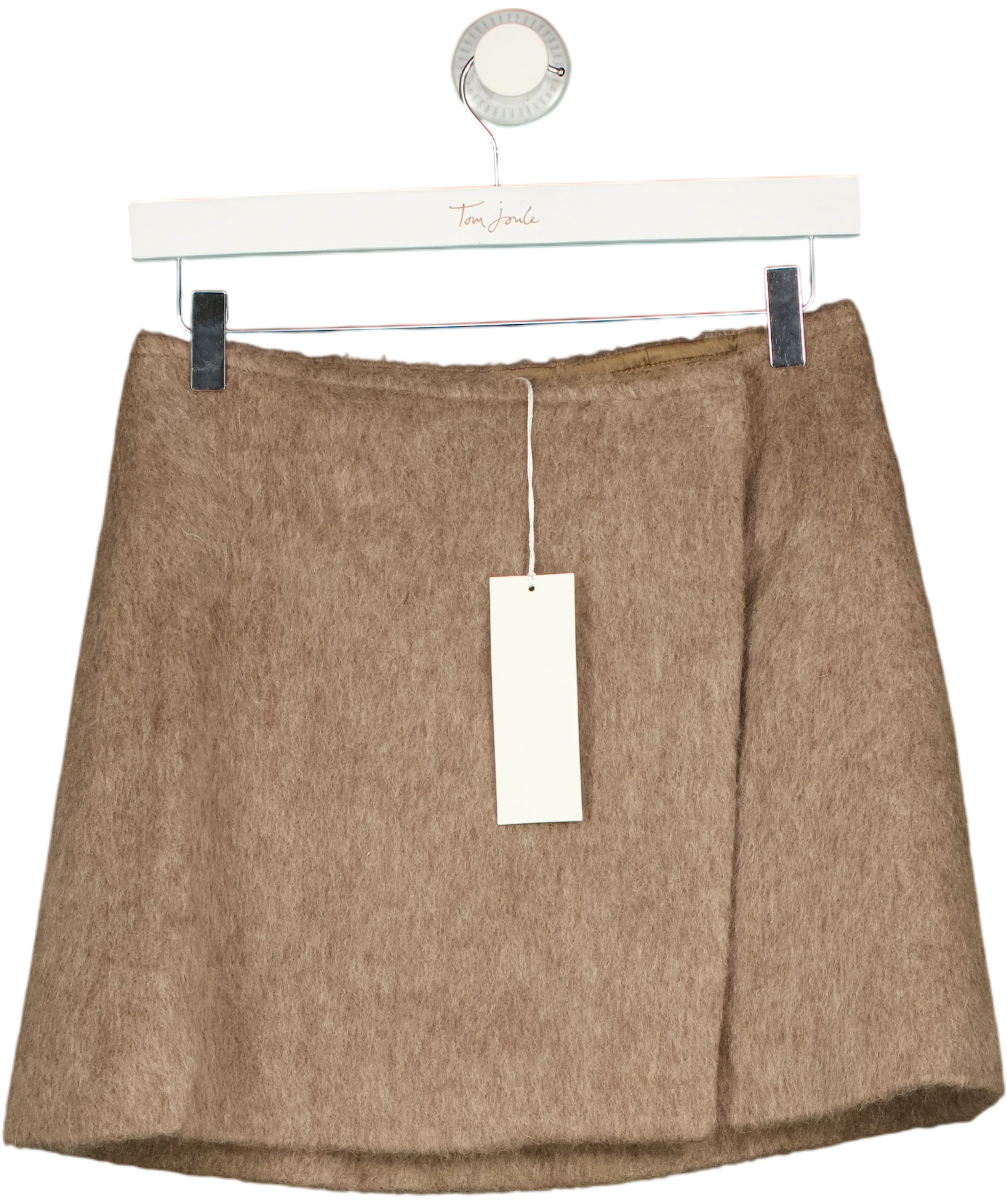 ARKET Wool-blend Mini Skirt Light Brown UK 8 — Front