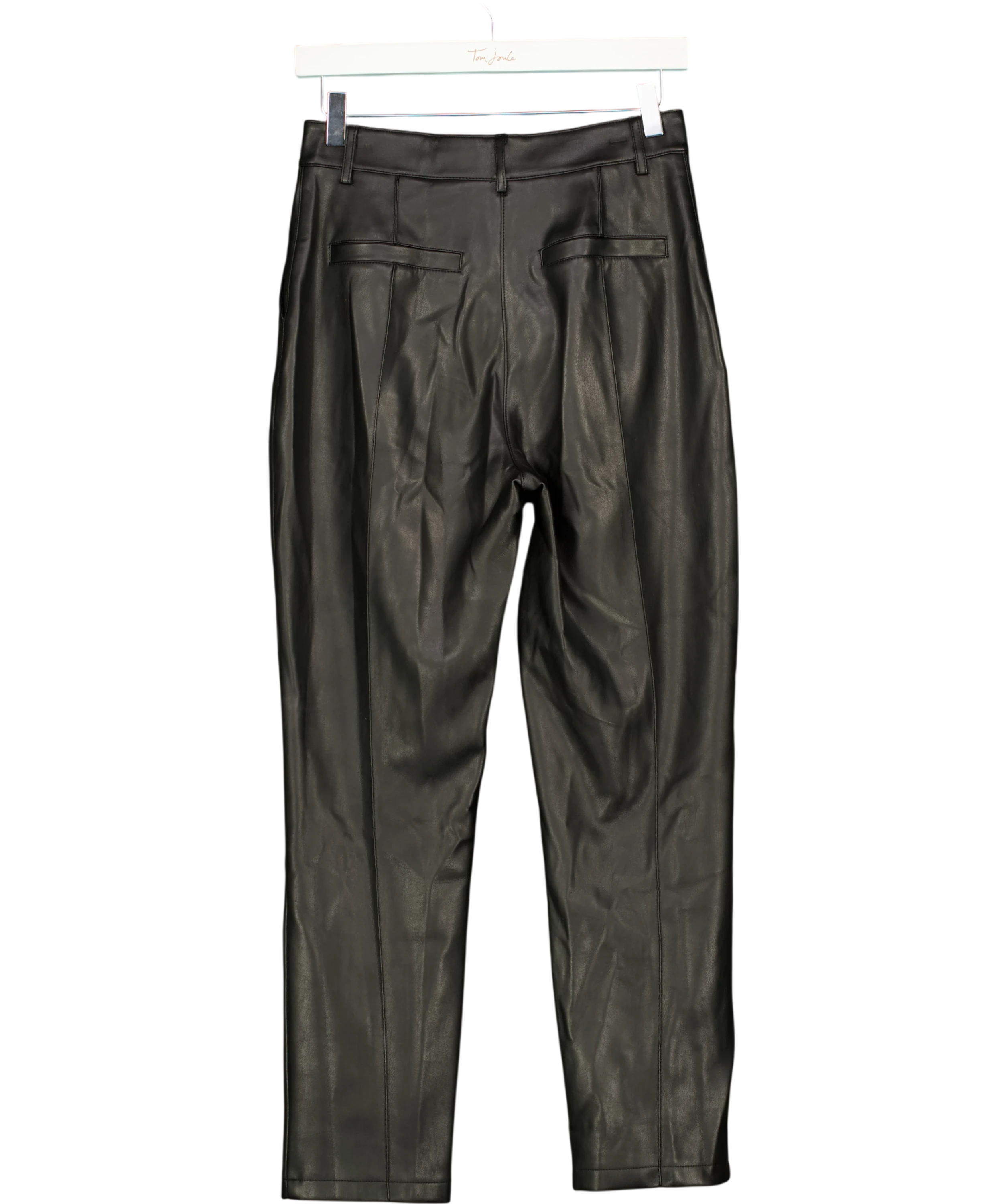 NA-KD High Rise Cropped Pants Black Size Eur 34 UK 6 — Back