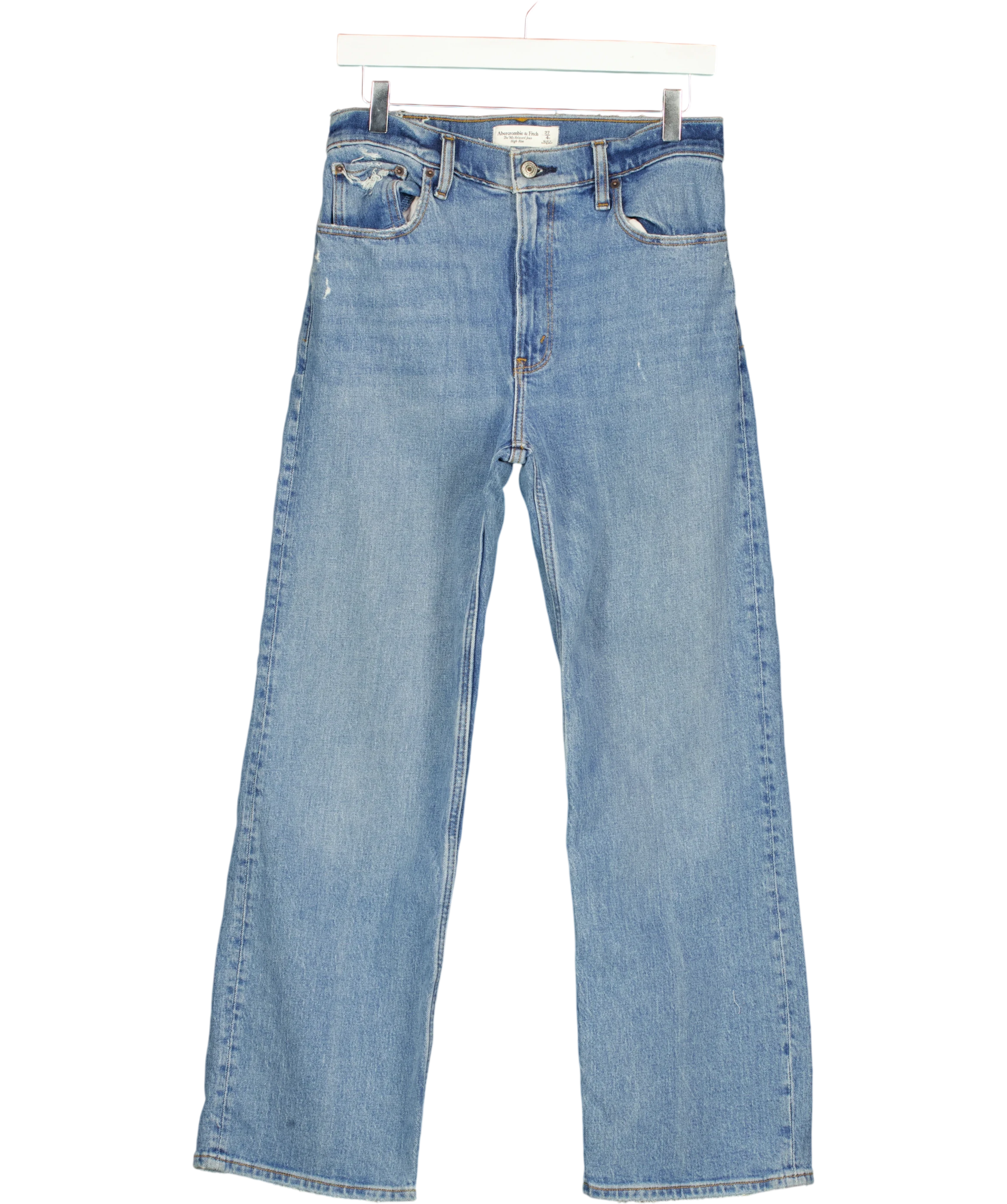 ABERCROMBIE & FITCH The 90s Relaxed High Rise Jeans Blue - Short W27 — Front
