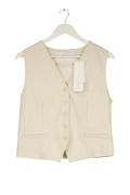 GOELIA Cream Worsted Wool Single-breasted Tailored Vest UK M — Front