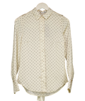 HOLLAND COOPER Penny Satin Shirt Cream Polka Dot UK 6 — Front