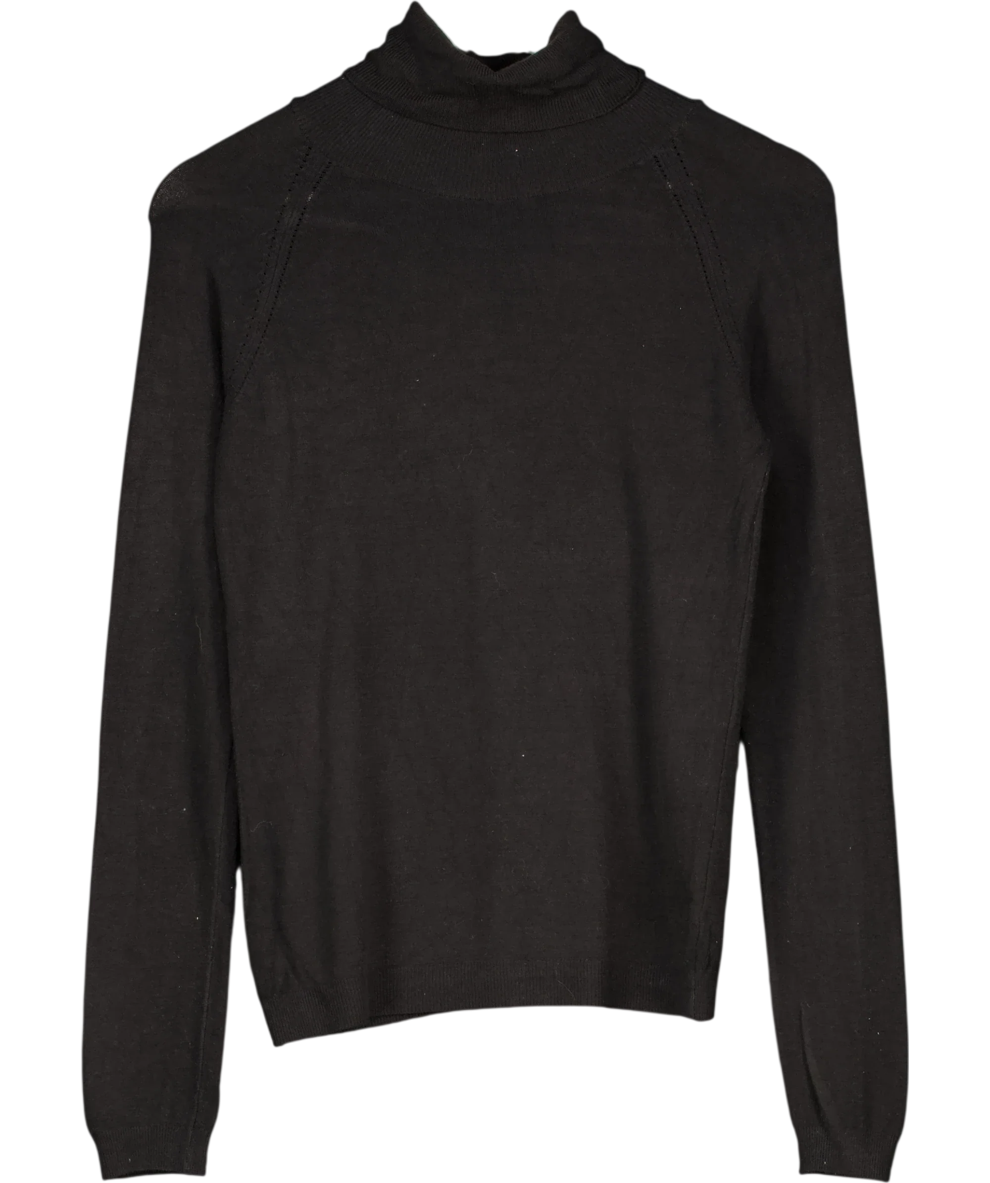 KAREN MILLEN Essential Roll Neck Jumper Black UK XS/S
