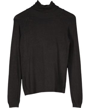 KAREN MILLEN Essential Roll Neck Jumper Black UK XS/S