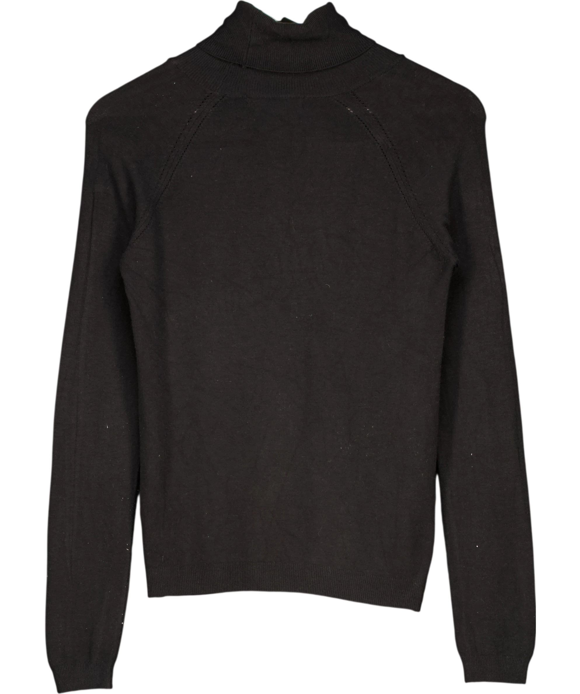 KAREN MILLEN Essential Roll Neck Jumper Black UK XS/S