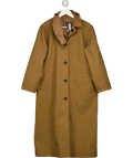 ZARA Beige Zw Collection Reversible Checks Trench Coat UK XS