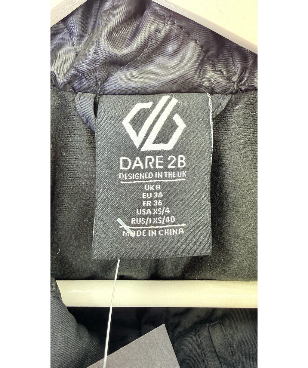 DARE2B Black Icebloom Waterproof Ski Jacket UK 8