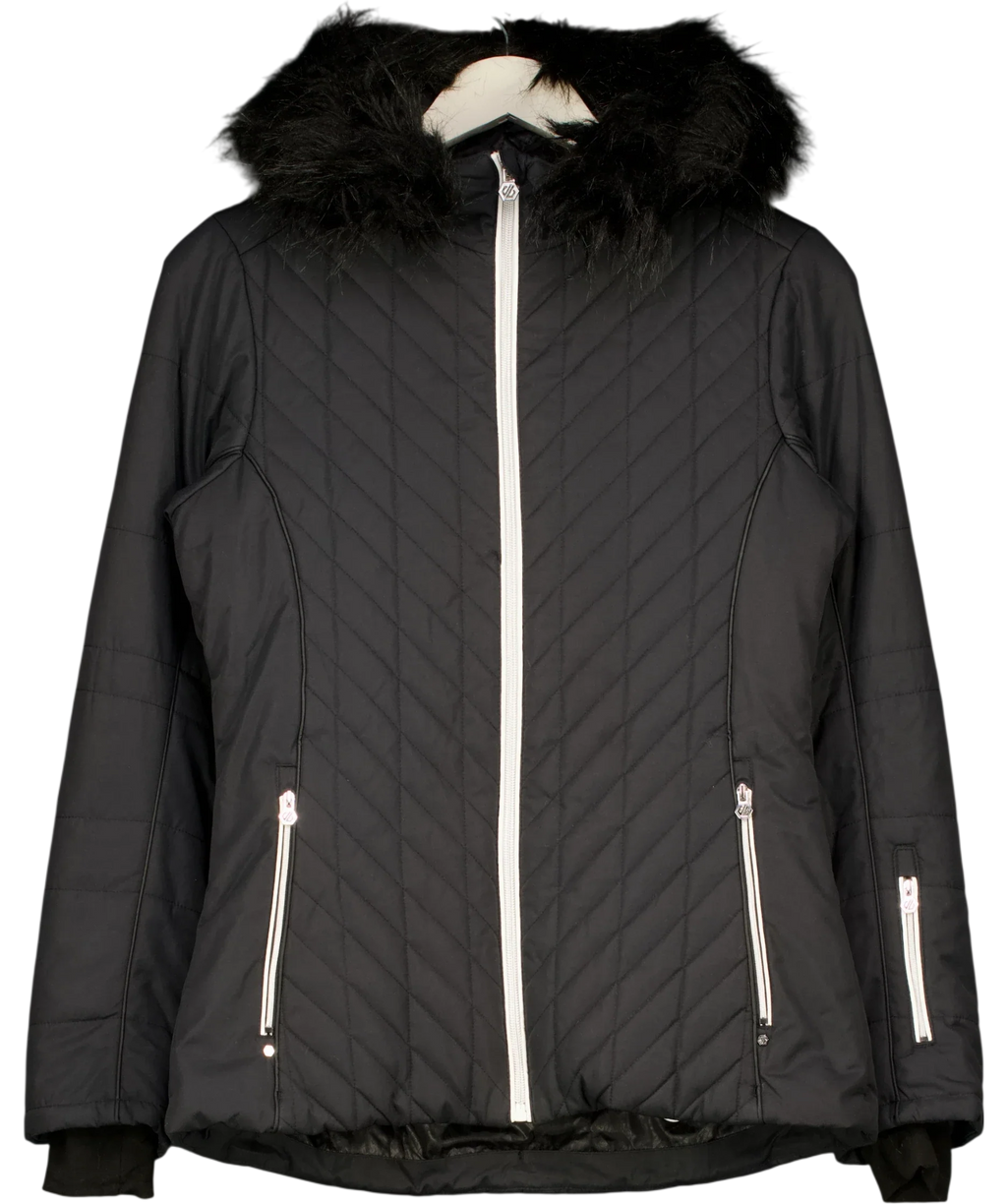 DARE2B Black Icebloom Waterproof Ski Jacket UK 8