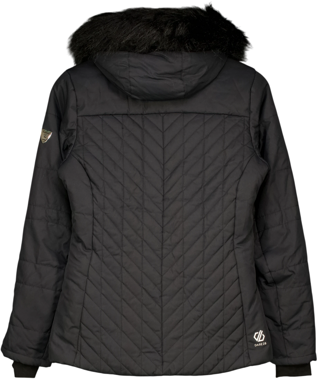 DARE2B Black Icebloom Waterproof Ski Jacket UK 8