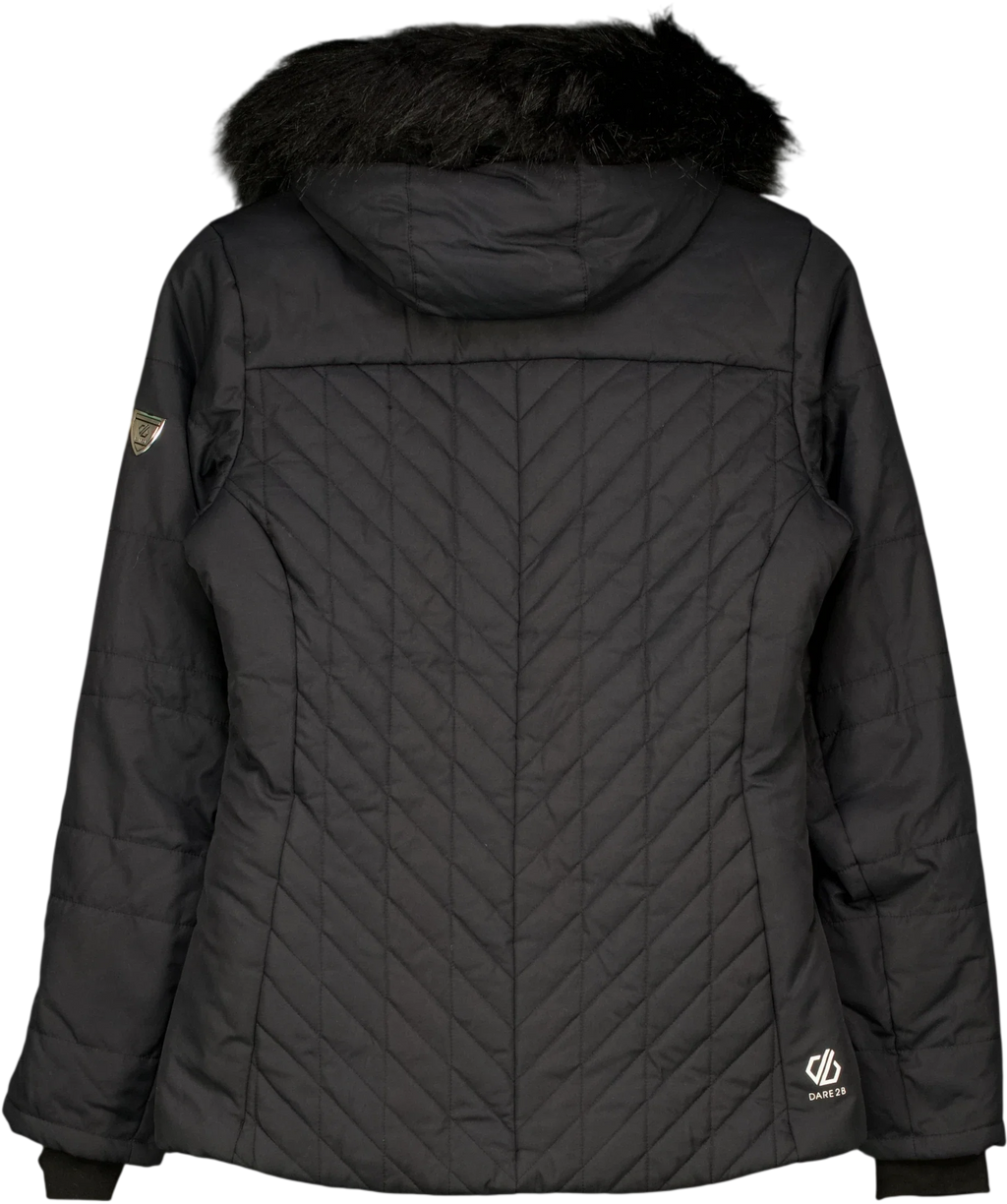 DARE2B Black Icebloom Waterproof Ski Jacket UK 8
