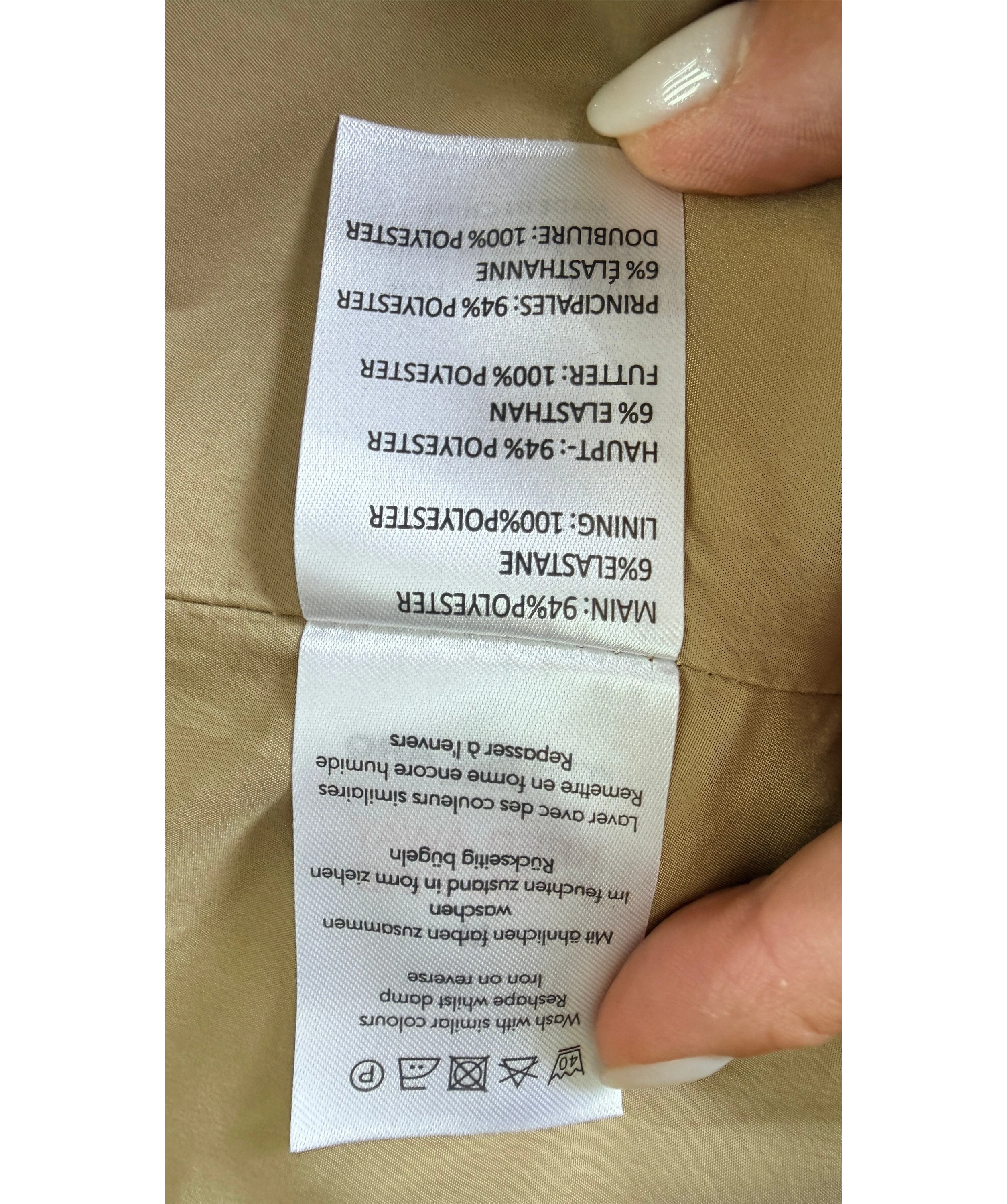 4th Arq Beige Aiko Trench Coat Sand UK M