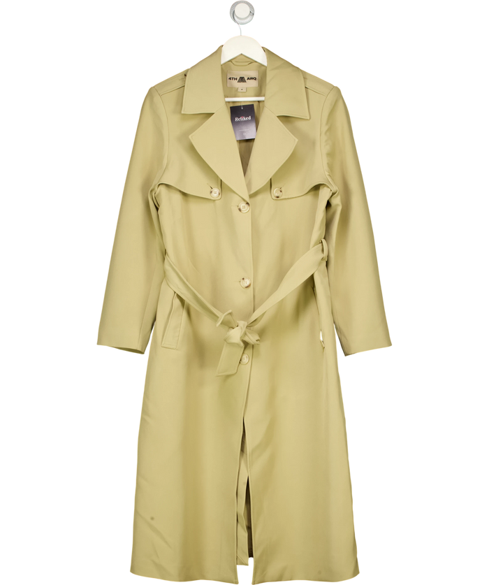 4th Arq Beige Aiko Trench Coat Sand UK M