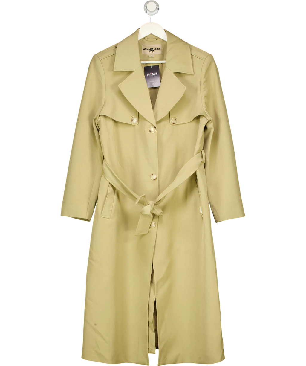 4th Arq Beige Aiko Trench Coat Sand UK M