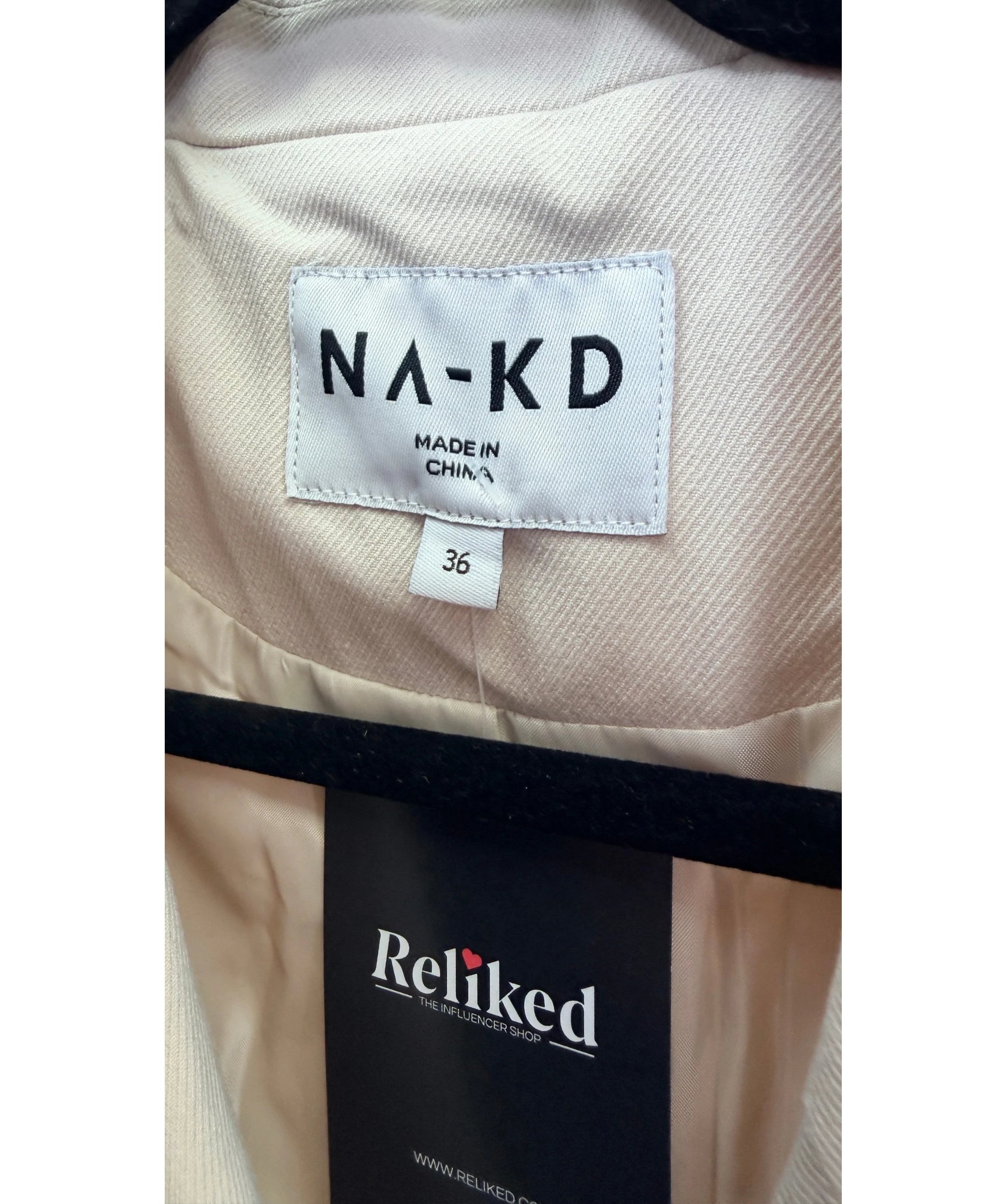 NA-KD Oversized Trenchcoat Beige 36 UK 8