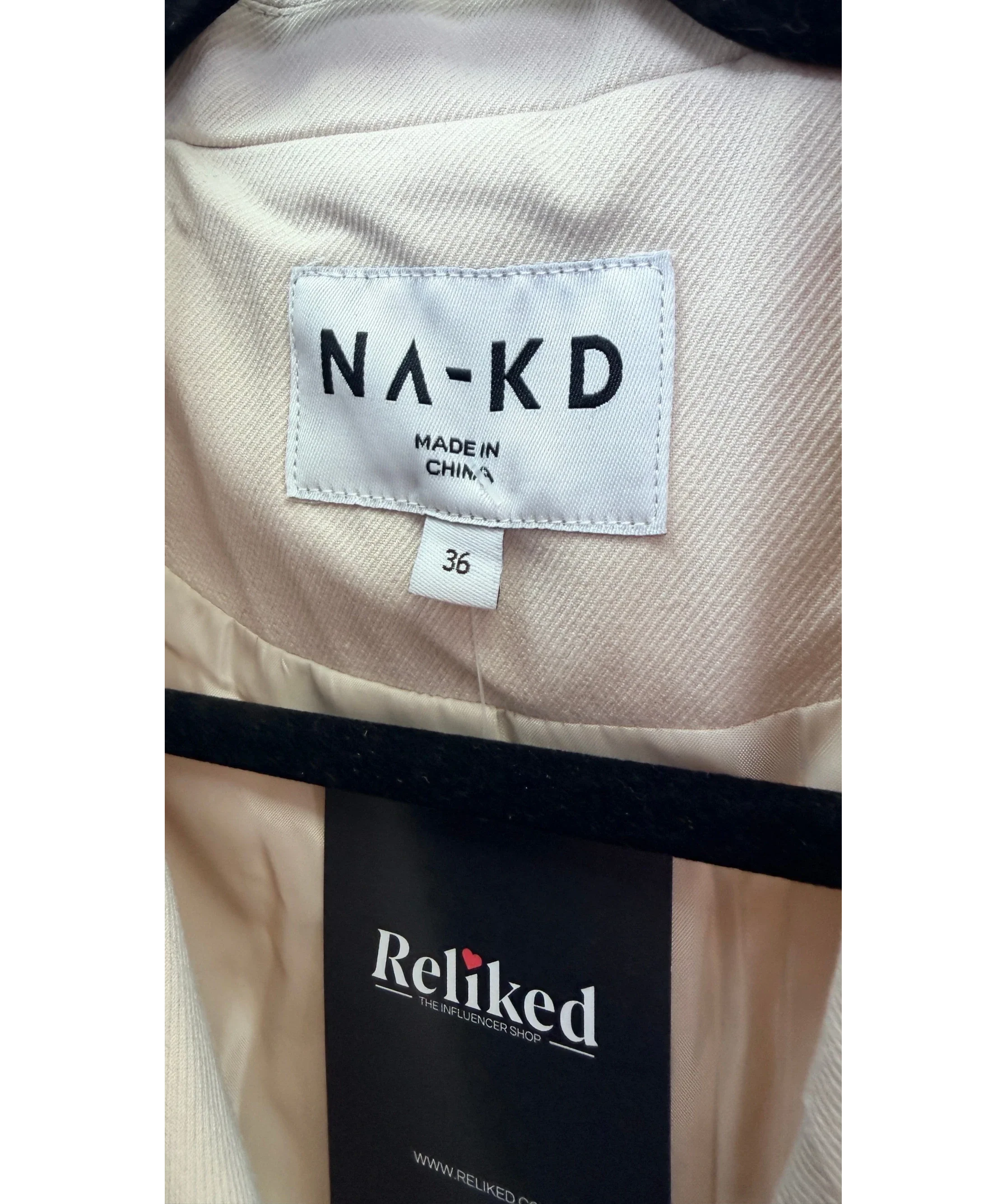 NA-KD Oversized Trenchcoat Beige 36 UK 8