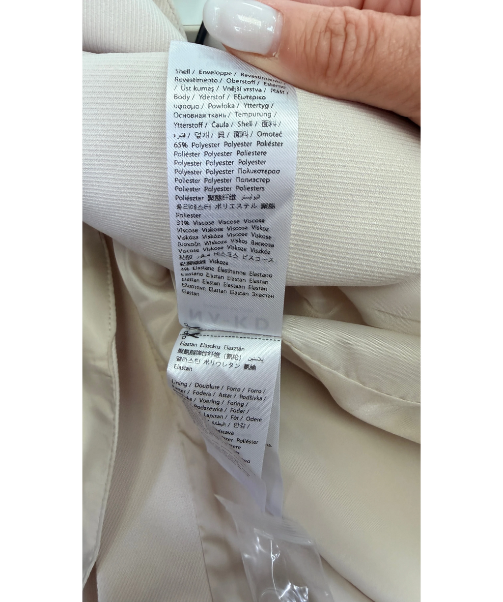 NA-KD Oversized Trenchcoat Beige 36 UK 8