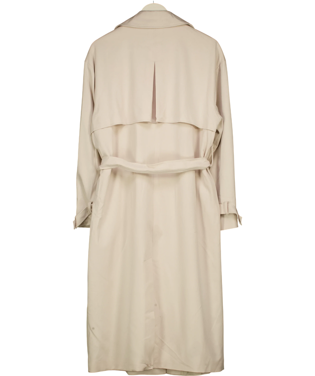 NA-KD Oversized Trenchcoat Beige 36 UK 8