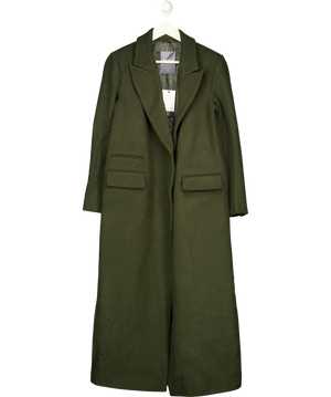 M&S Autograph Moss Green Wool Coat UK 8
