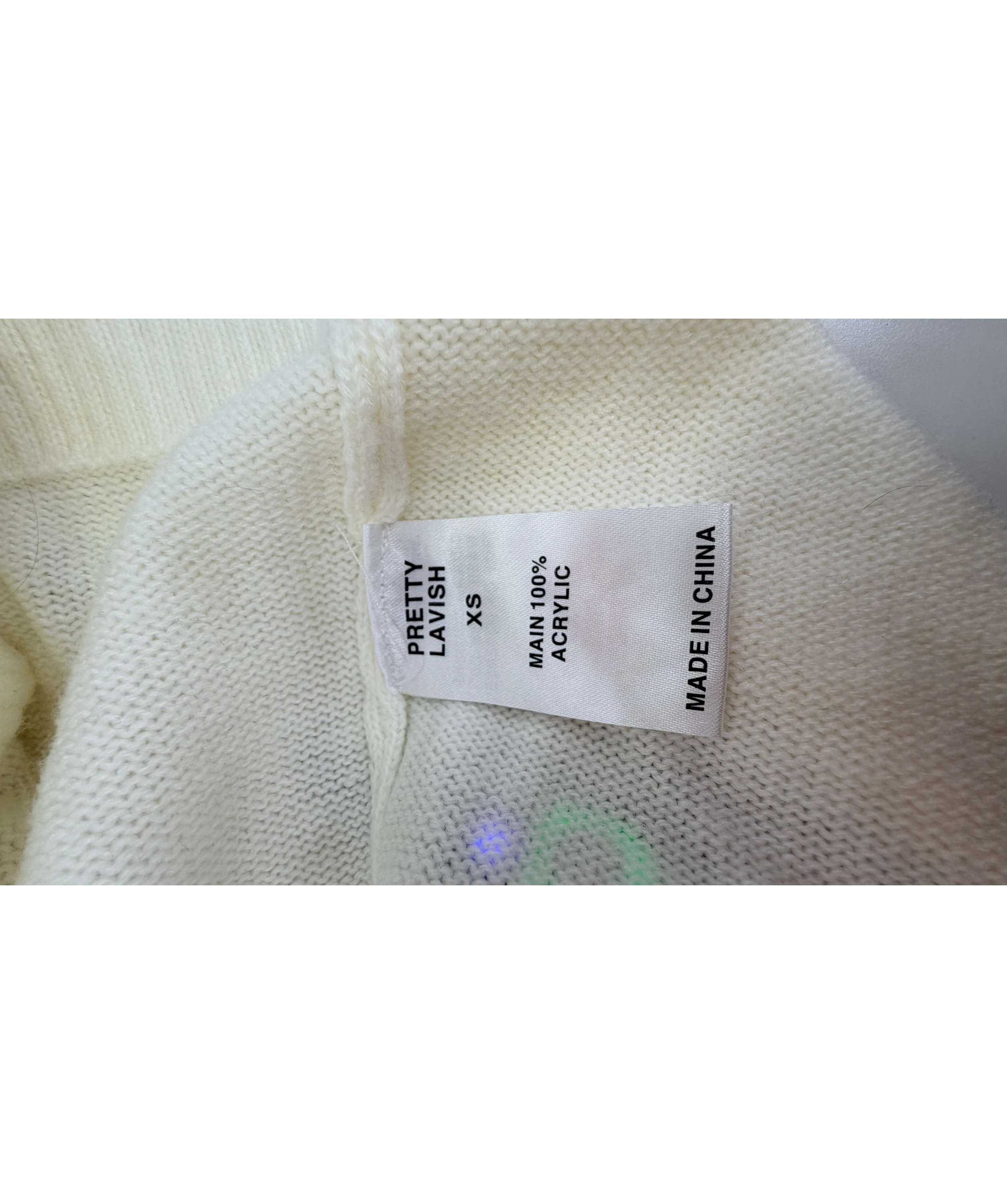 PRETTY LAVISH Cream Belted Longline Cardigan UK XS