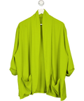 Green Drape Front Open Blazer UK S