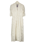 Vita Grace White Sierra Embroidered Cotton Summer Day Dress UK S — Front