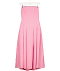 KAREN MILLEN Pink Petite Compact Stretch Tailored Prom Dress UK 8 — Front