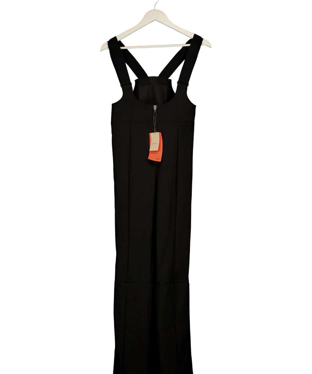 H&M SPORT Black Ski Salopettes Trousers UK S — Front