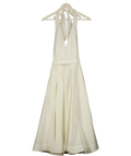 House of CB Ivory White Cotton Corset Midi Dress UK XS — Front